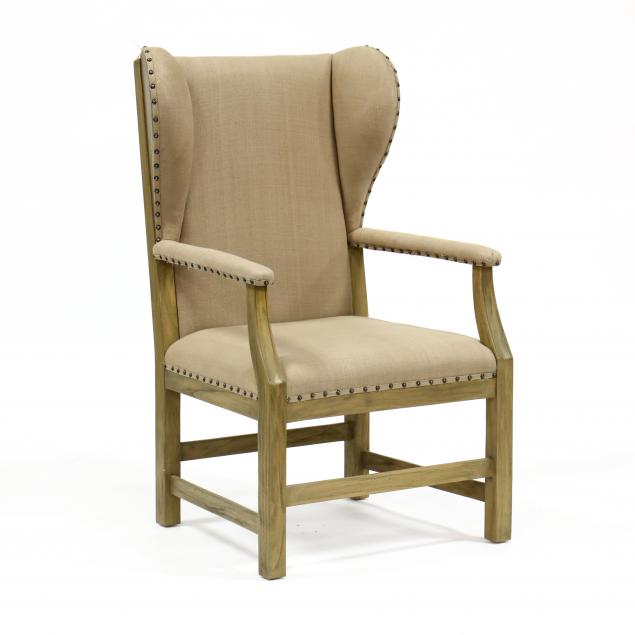 A CONTEMPORARY UPHOLSTERED OAK 34aa97