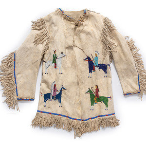 Sioux Pictorial Beaded Hide Jacket ca 34aaa4