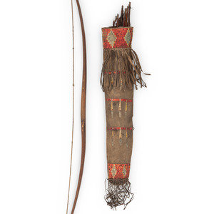 Sioux Quilled Quiver with Bow 34aacb