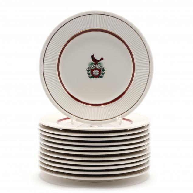 SET OF TWELVE PLATES MADE FOR THE