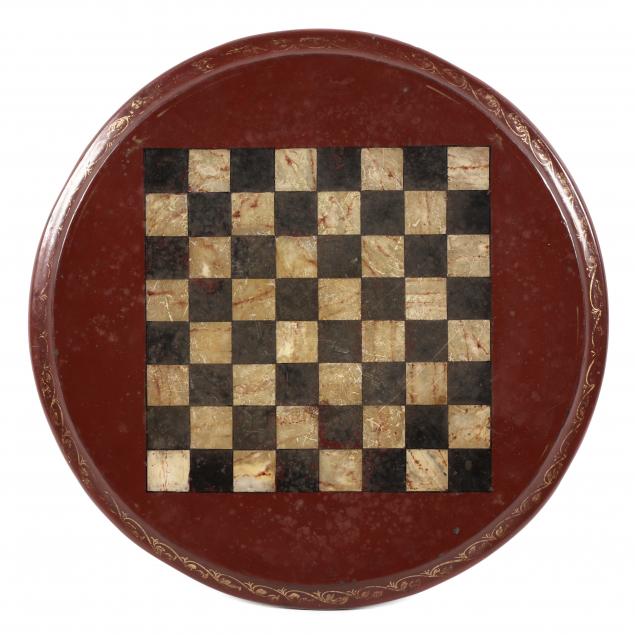 ANTIQUE SLATE GAME BOARD 19th century,