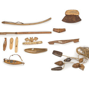 Assorted Inupiat Walrus Ivory Tools
19th
