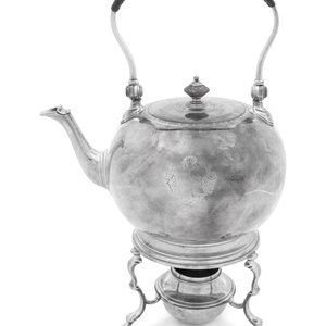 An 18th Century English Silver Tea Kettle