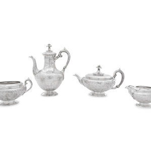 An Exceptional Four-Piece English Silver