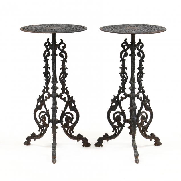 PAIR OF VICTORIAN STYLE CAST IRON