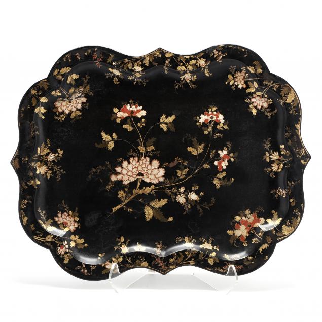 CONTINENTAL TOLE TRAY 19th century  34ac07