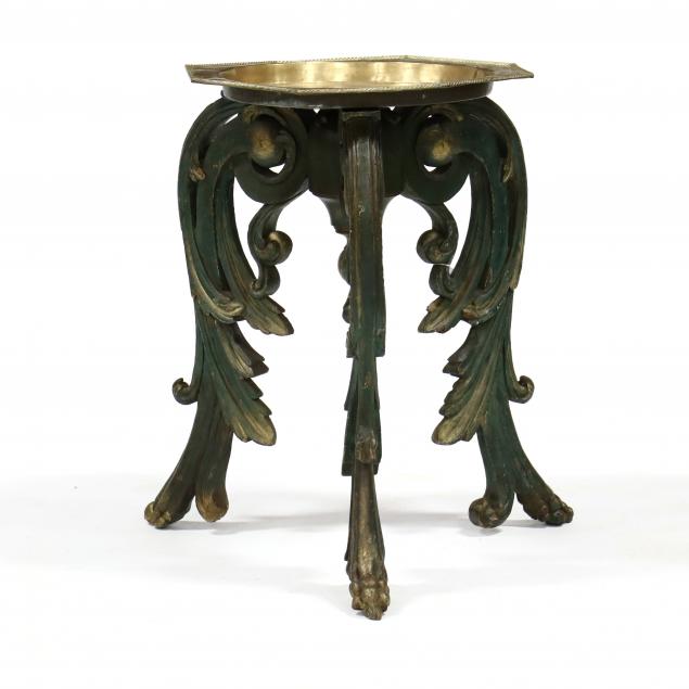 ROCOCO STYLE GILTWOOD TABLE WITH