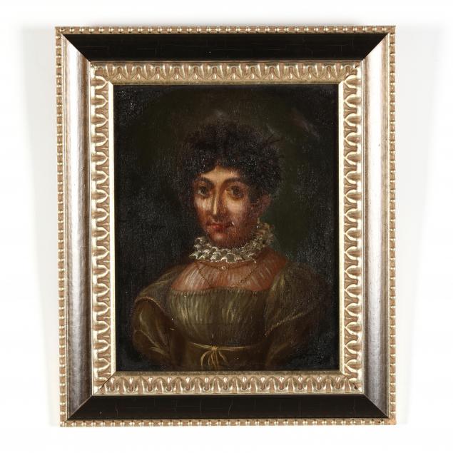 ANTIQUE REGENCY PORTRAIT OF A WOMAN