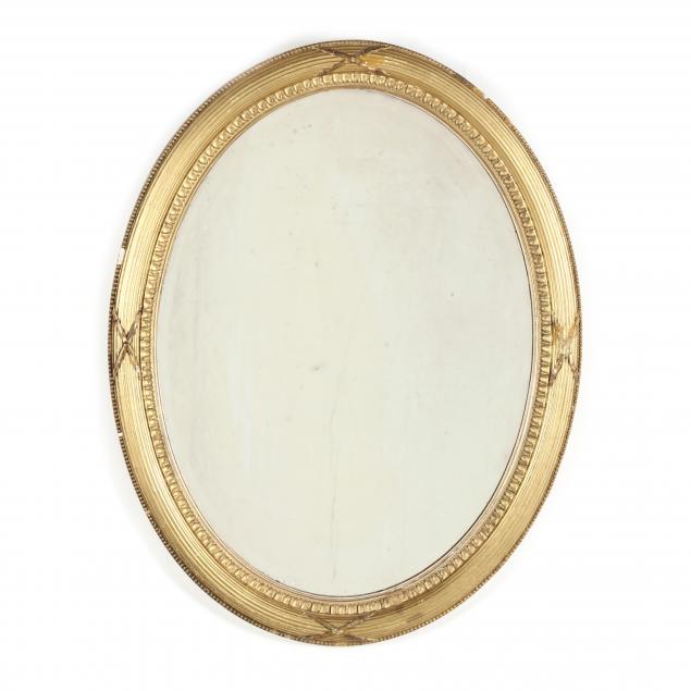 NEOCLASSICAL STYLE OVAL MIRROR 34acab
