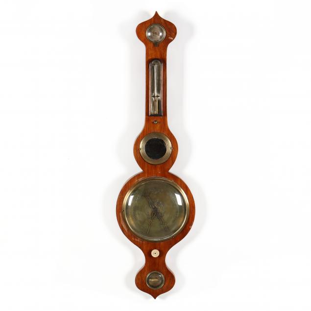 VICTORIAN BAROMETER WITH BRASS