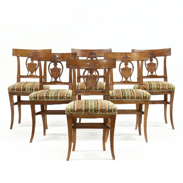 LOUIS PHILIPPE, SET OF SIX CARVED
