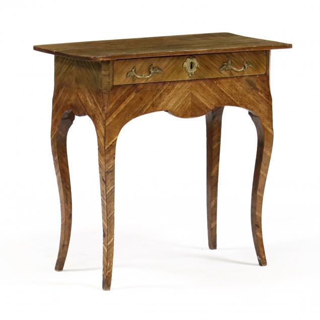 FRENCH PROVINCIAL ONE DRAWER TABLE Late
