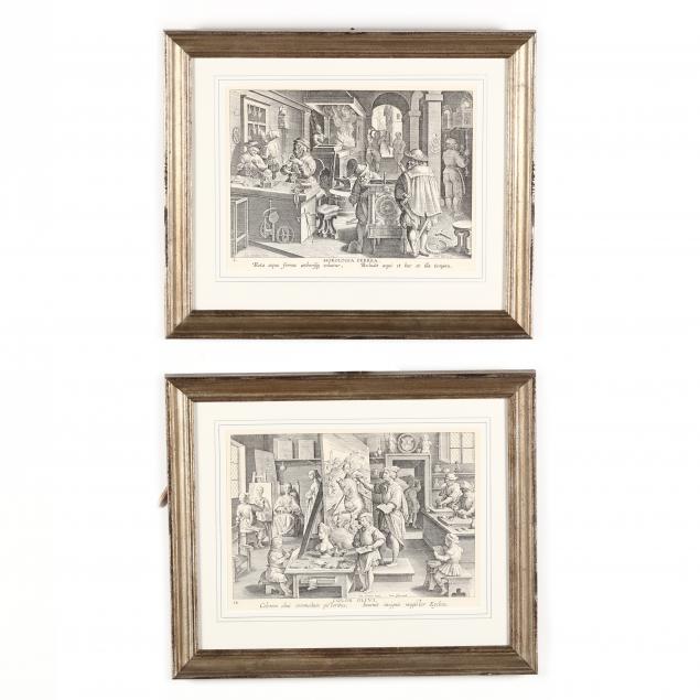 TWO CONTEMPORARY PRINTS AFTER STRADANUS  34ad28