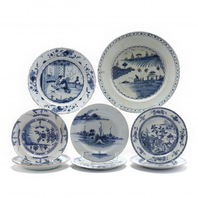 A GROUP OF EIGHT DELFT AND   34ad64