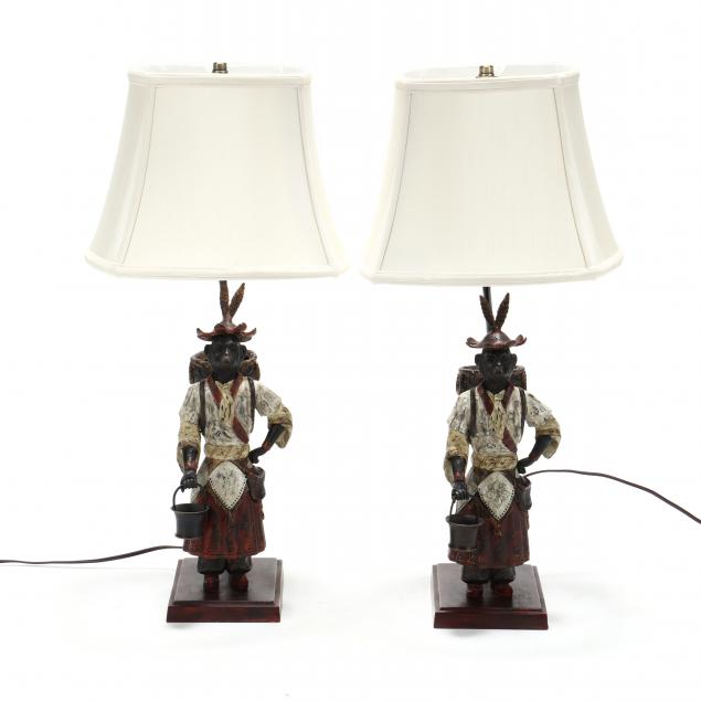 PAIR OF VINTAGE COLD PAINTED BRONZE