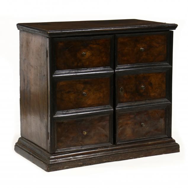 CONTINENTAL BURL VENEER CABINET