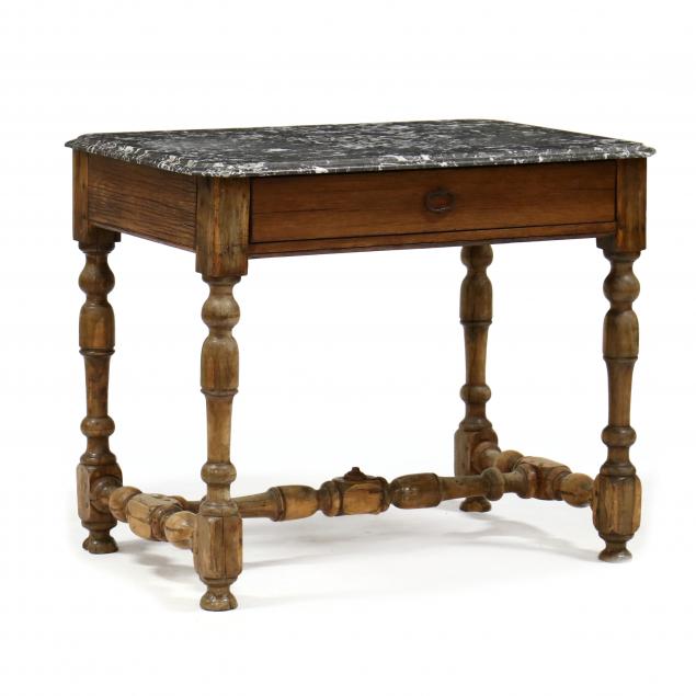 ANTIQUE CONTINENTAL MARBLE TOP 34ada9