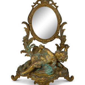 A Continental Rococo Style Gilt