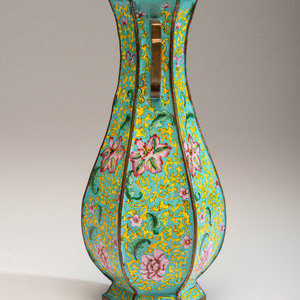 A Chinese Peking Enamel Vase
unmarked.
Height