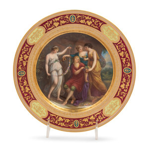 A Vienna Porcelain Cabinet Plate
19th