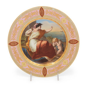 A Vienna Porcelain Cabinet Plate Depicting