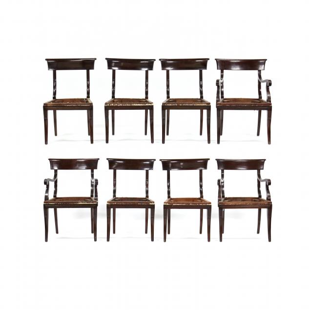 SET OF EIGHT KLISMOS MAHOGANY DINING 34ae4f