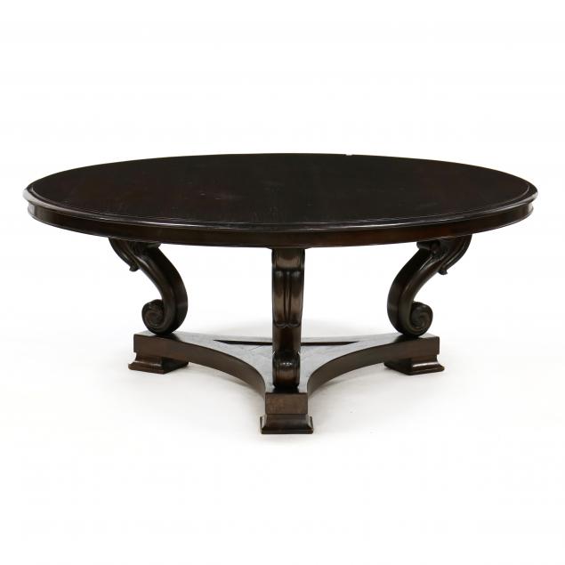 REGENCY STYLE CARVED DINING TABLE 34ae50