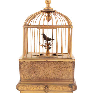 A French Gilt Metal Singing Bird 34ae59