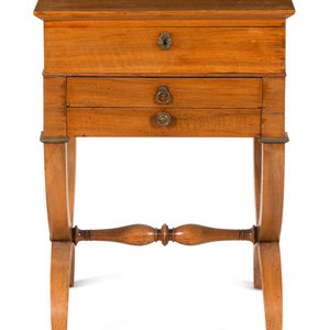 A Biedermeier Walnut Side Table 34aeae