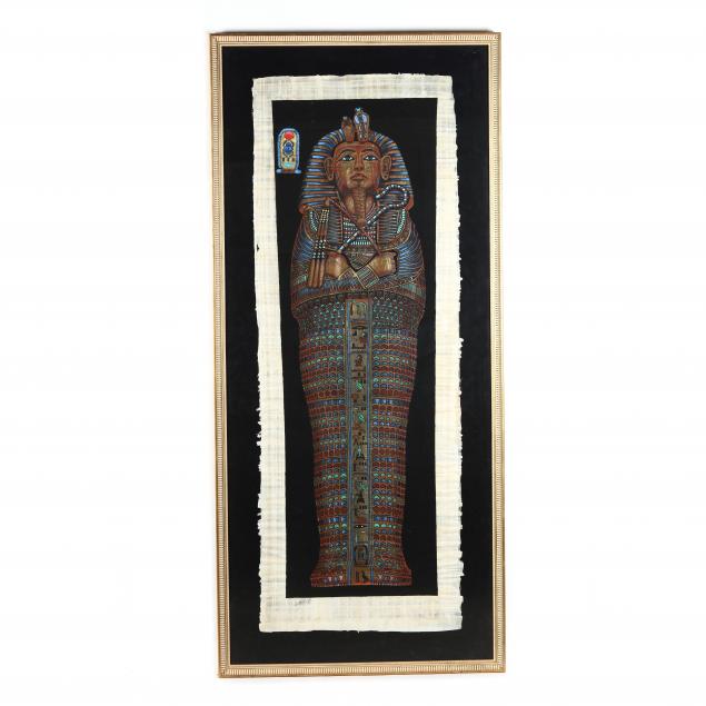 A LIFE-SIZE PAINTING ON PAPYRUS