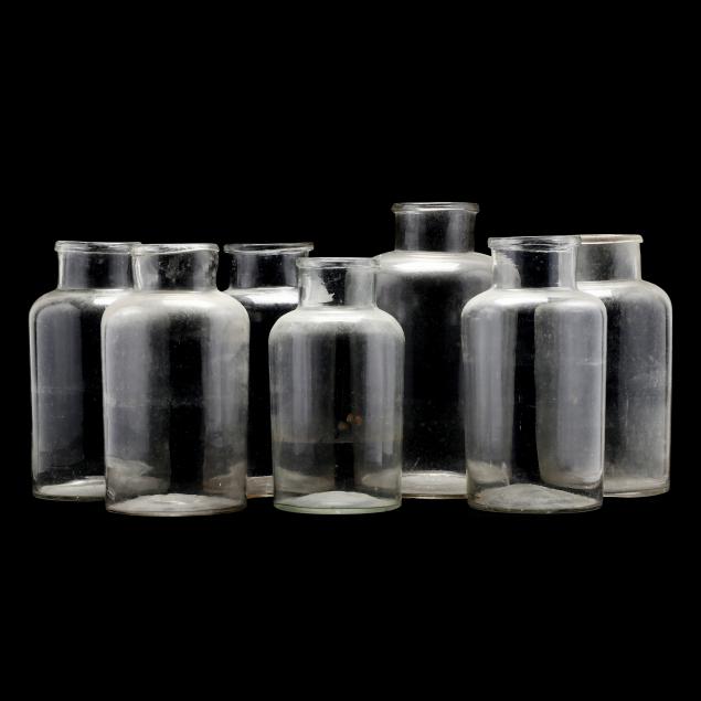 SEVEN ANTIQUE FRENCH GLASS PICKLING 34aed8