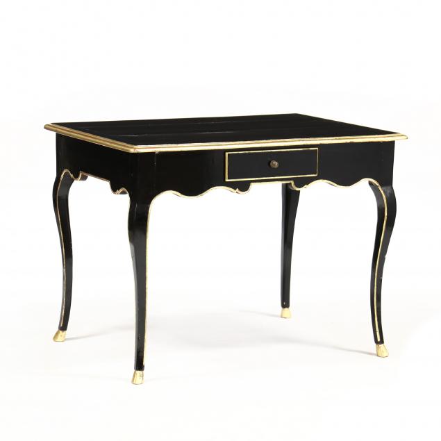 ANTIQUE ITALIAN BLACK LACQUERED