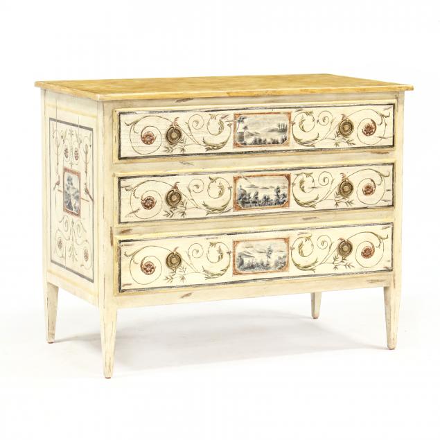 ITALIANATE PAINTED COMMODE Late 34af04