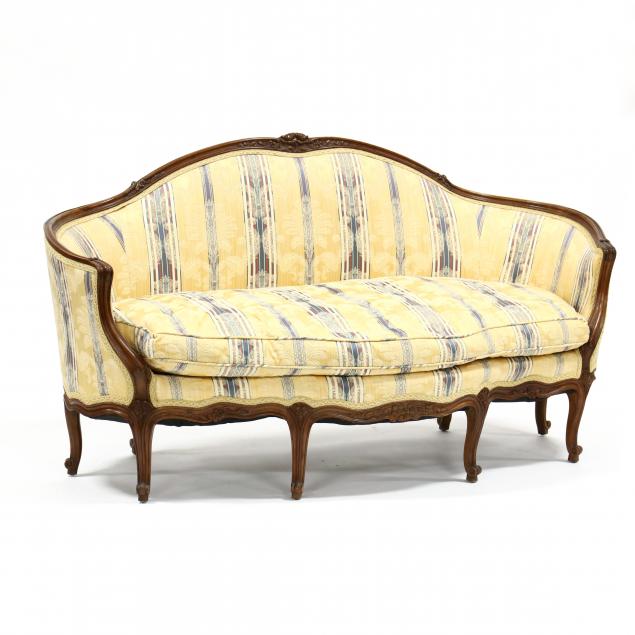 LOUIS XV STYLE CARVED AND UPHOLSTERED 34af20