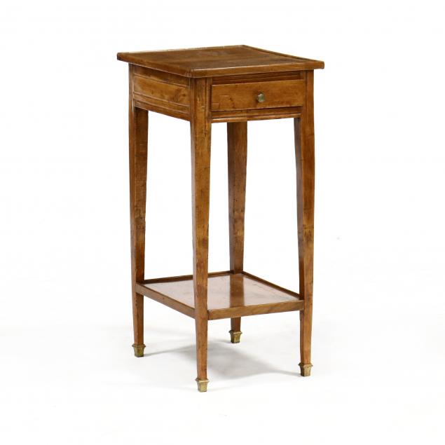 FRENCH WALNUT ONE DRAWER SIDE TABLE