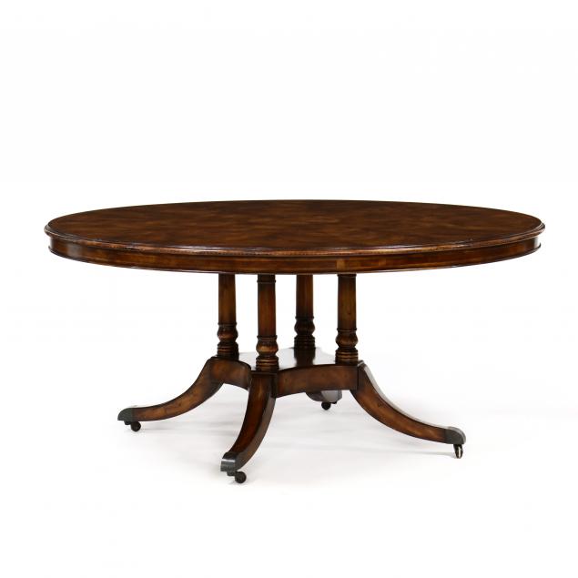 GEORGIAN STYLE MAHOGANY CIRCULAR PEDESTAL