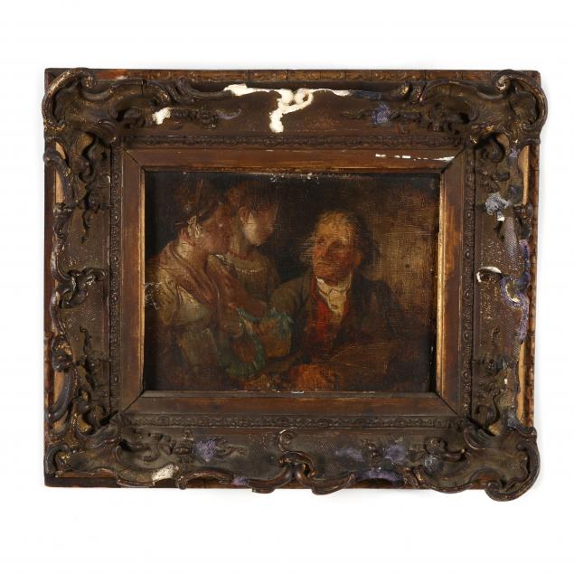 AN ANTIQUE FRENCH SCHOOL PAINTING 34b060