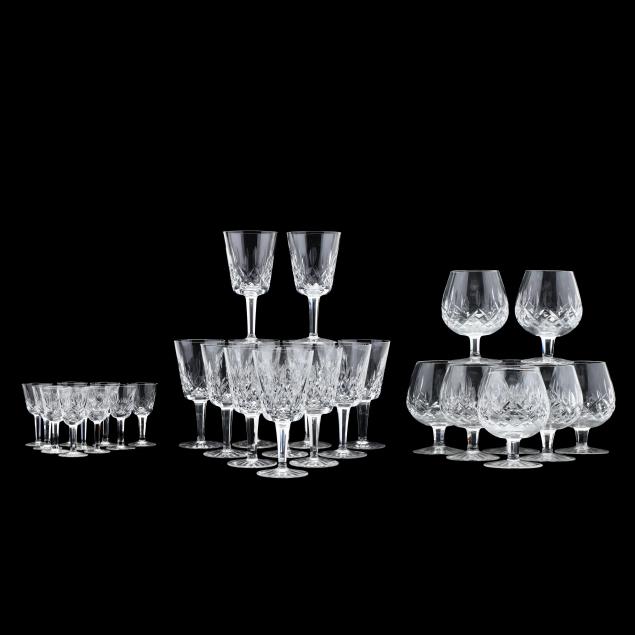 WATERFORD LISMORE SET OF STEMWARE 34b08c