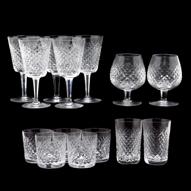 COLLECTION OF WATERFORD ALANA CUT CRYSTAL