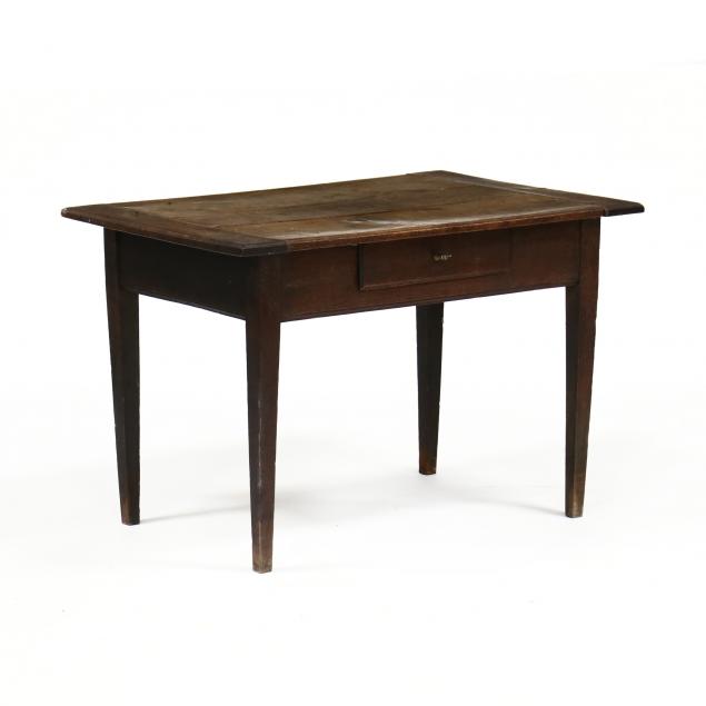 A SOUTHERN LOW OAK WORK TABLE Possibly 34b09e