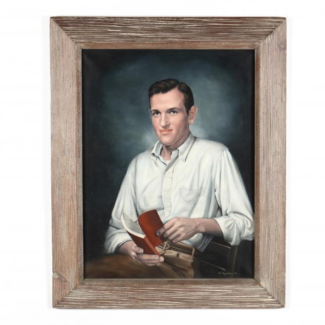 AMERICAN SCHOOL MID CENTURY PORTRAIT 34b0d7