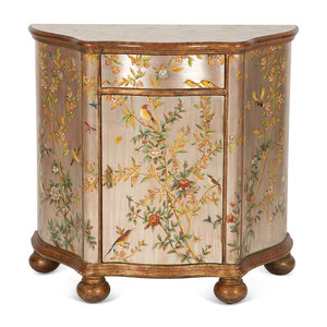 A Silvered and Chinoiserie Decorated 34b186