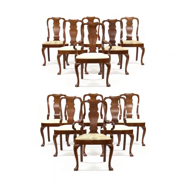 SET OF TWELVE QUEEN ANNE STYLE