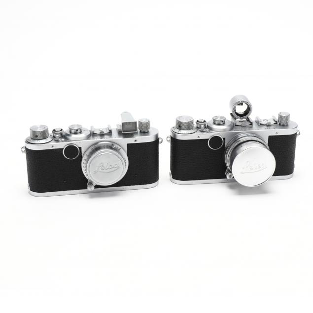 TWO VINTAGE LEICA D.R.P. LEITZ