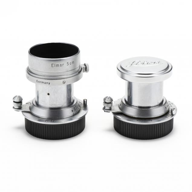 PAIR OF LEICA LEITZ ELMAR MTR F=5CM