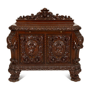 An Austro-Hungarian Carved Mahogany