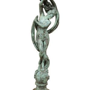 A Patinated Bronze Figure After 34b256