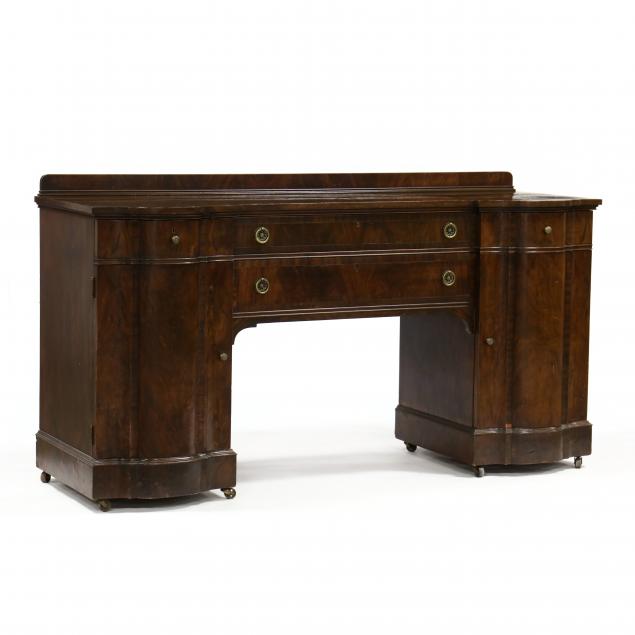 ENGLISH STYLE DOUBLE PEDESTAL MAHOGANY 34b2c2