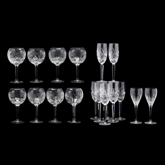 A GROUPING OF WATERFORD STEMWARE