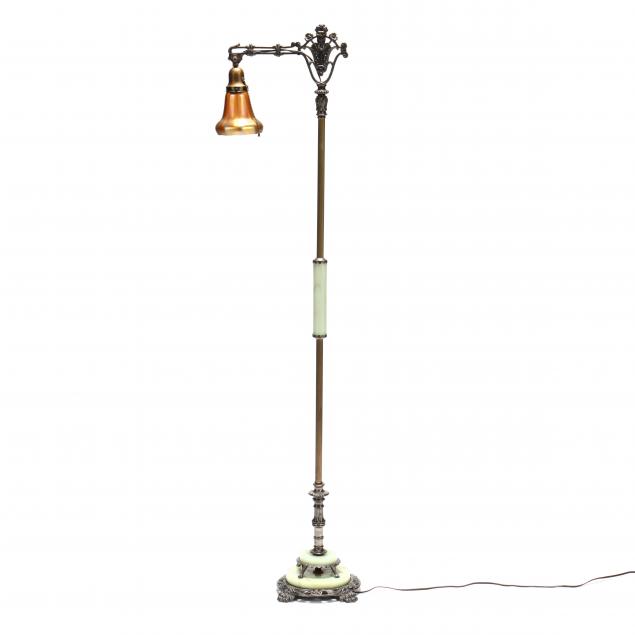 VINTAGE FLOOR LAMP WITH STEUBEN